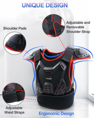 StarknightMT back protector close-up displaying spine coverage benefit
