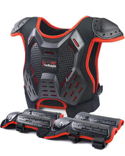 StarknightMT chest protector front view showing full coverage and secure fit