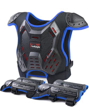 StarknightMT chest protector front view showing sturdy coverage and confident look