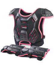 StarknightMT front view of chest protector showing full coverage and quick fit benefit