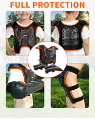 StarknightMT knee and elbow guards arranged to show coordinated protection