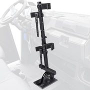 StarknightMT front view of vertical gun rack showing sturdy frame and slim shape for space savings
