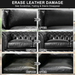 STARTSO WORLD before and after couch panel showing restored even finish