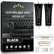 STARTSO WORLD front packaging showing full black leather repair kit benefit of complete solution