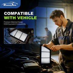 StaunchAuto cabin filter carbon-layer detail for effective odor reduction