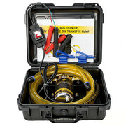steauty front view pump box showing compact storage and portability
