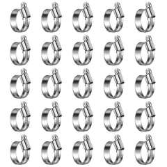 Steelsoft front packaging showing 25 clamps and clear size range, reliable bulk supply