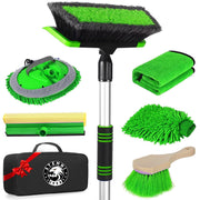 Stemni kit front view showing full brush, squeegee, mitt and handles for complete cleaning