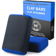 Stemni front packaging showing two clay scrubber pads and benefits