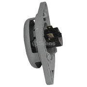 Stens seat switch front view showing mounting and fit benefit