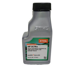 Stihl Ultra bottle in hand for precise mixing and spill-free fueling advantage
