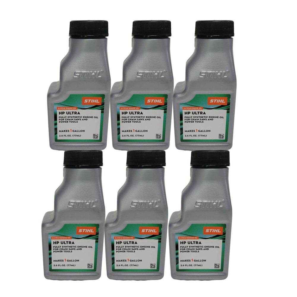 Stihl Ultra front packaging showing six small bottles and clear labeling for easy storage