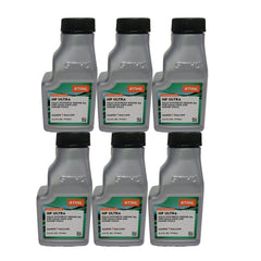 Stihl Ultra front packaging showing six small bottles and clear labeling for easy storage
