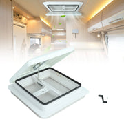 STMGW 14-inch vent front view showing lid and secure fit for weather protection