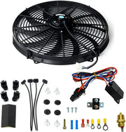 STMGW 16-inch fan front view showing full blade sweep and strong airflow benefit