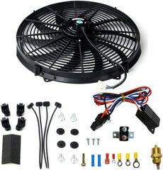 STMGW 16-inch fan front view showing full blade sweep and strong airflow benefit