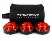 StonePoint LED front packaging showing three beacons and benefits