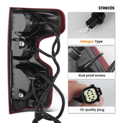 STRECOS tail light with included bulb and harness for easy plug-and-play