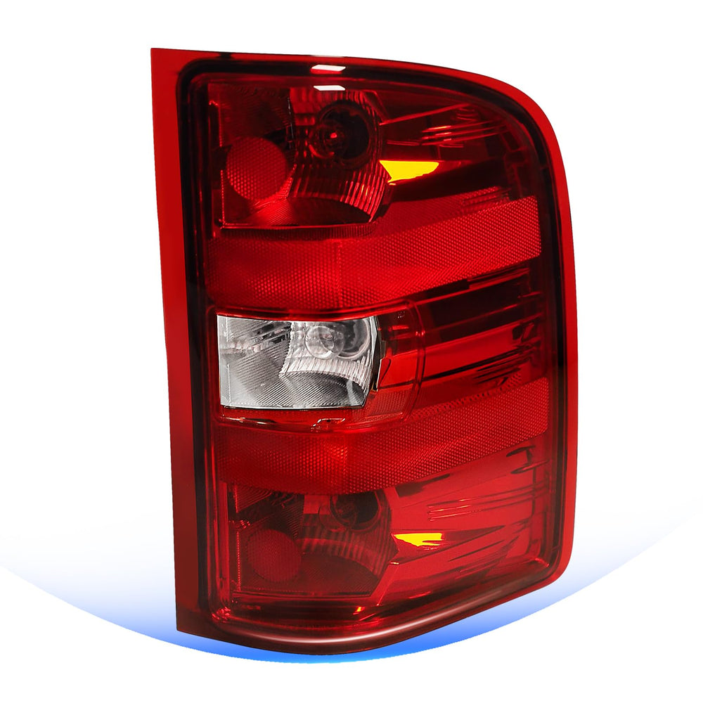 STRECOS tail light front view showing red border and factory-style fit benefit