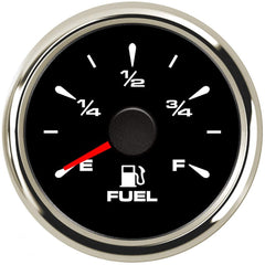 Sucicago front panel gauge showing clear E–F scale and durable bezel benefit