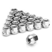 SUCOSO front view of 20-pack lug nuts showing neat zinc finish and uniform fit benefit