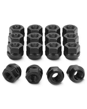 SUCOSO front view of 16PCS open lug nuts showing full kit benefit