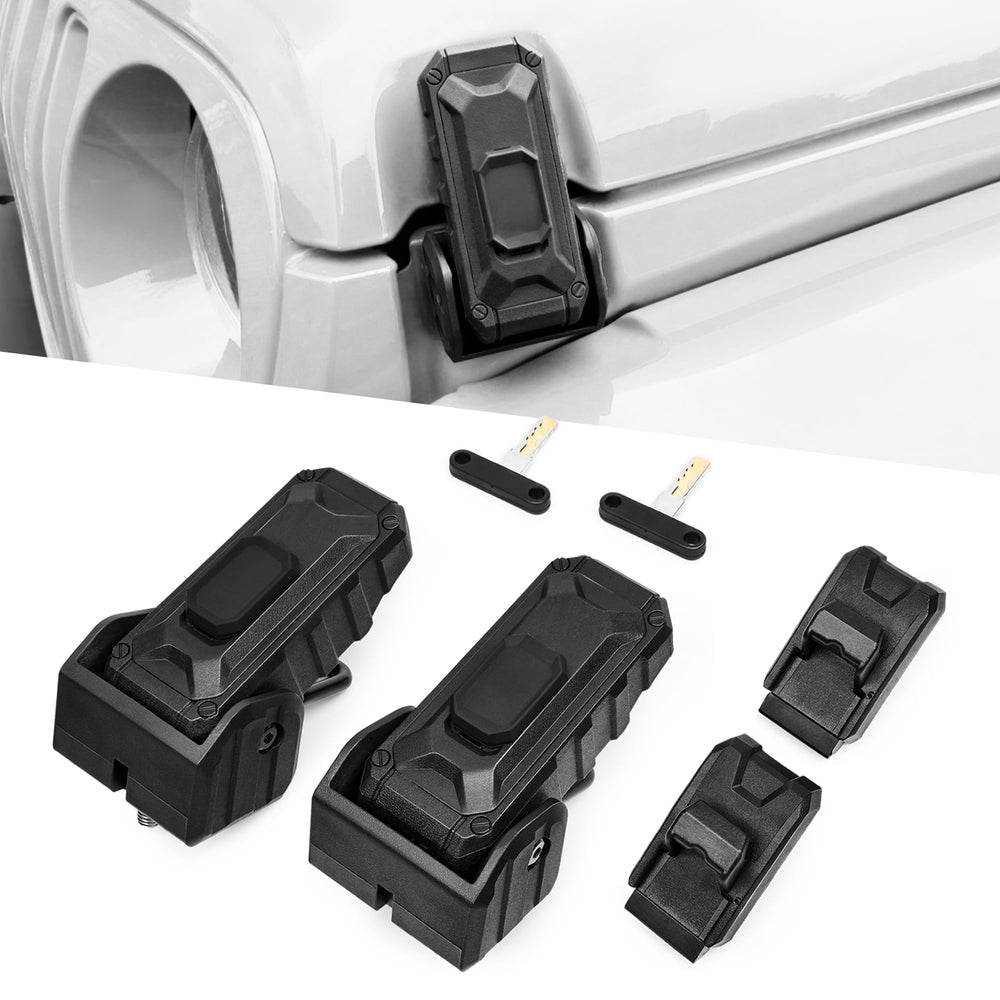 sukemichi front assembly showing latch profile and durable build for improved hood security