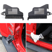 sukemichi front view of foot pegs set showing finish and hardware benefits