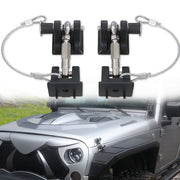 sukemichi front view of complete locking hood latch kit showing secure fit
