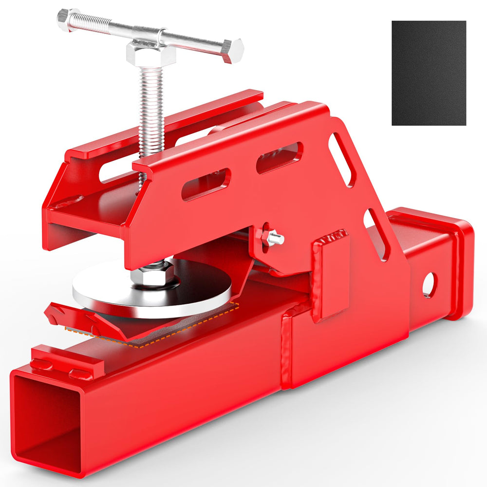 Sulythw front view of clamp-on bucket hitch providing secure towing