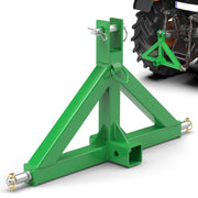 Sulythw front view mounted on tractor showing secure fit and quick hookup benefit