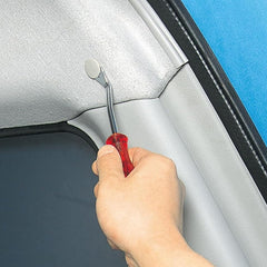 SUNFLAG removing a door panel clip demonstrating safe trim removal