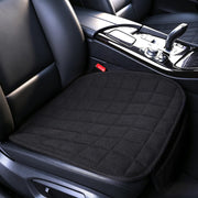 Suninbox front view of black linen seat cover showing clean fit and protection