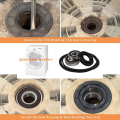 Sunluway small bearing detail displaying dimensions and improved drum alignment benefit