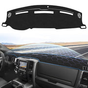 Sunsdrew front overview showing full dash cover and neat fit benefit protects dash
