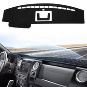 Sunsdrew front view of dash cover showing precise fit and refined look