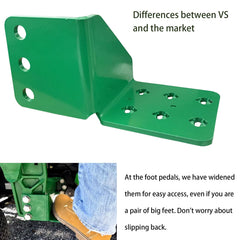 SUONE close-up of widened 4.53-inch tread for safer footing