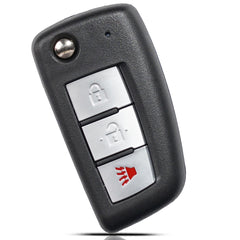SUPALAND front view of flip key fob showing three-button layout and compatibility benefit