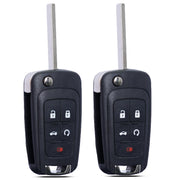 SUPALAND front view of both key fobs showing button layout and compatibility benefits