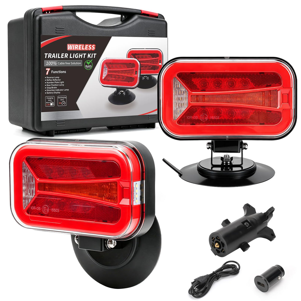 SUPAREE front view of LED tow lights showing compact design and visibility