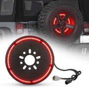 SUPAREE front view spare tire brake light showing bright red lens and improved visibility