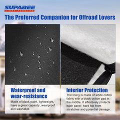 SUPAREE adjustable vertical straps anchored to headrests for stability