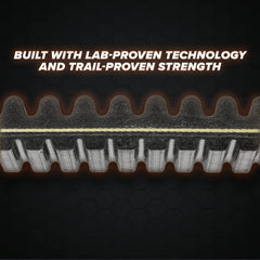 SuperATV belt installed in Polaris clutch demonstrating direct-fit reliability
