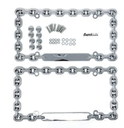 Superb lnf front view chrome frame shows polished finish and bold style