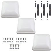 Supermotorparts front view of vent cover showing weather protection benefit