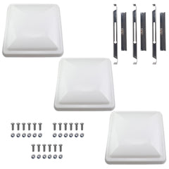 Supermotorparts front view of vent cover showing weather protection benefit
