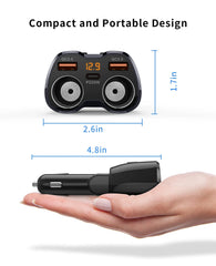SUPERONE USB ports detail with PD USB‑C and QC 3.0 ports, enables faster device charging