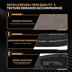 SUPLABEL multi-layer rubberized shim detail reducing vibration for quieter braking