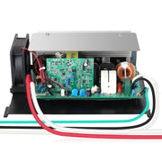 suplife front panel showing connectors and mounting points, easy replacement