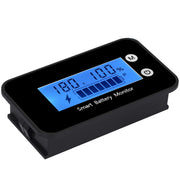 SUPNOVA front blue LCD showing clear voltage and temperature for quick checks